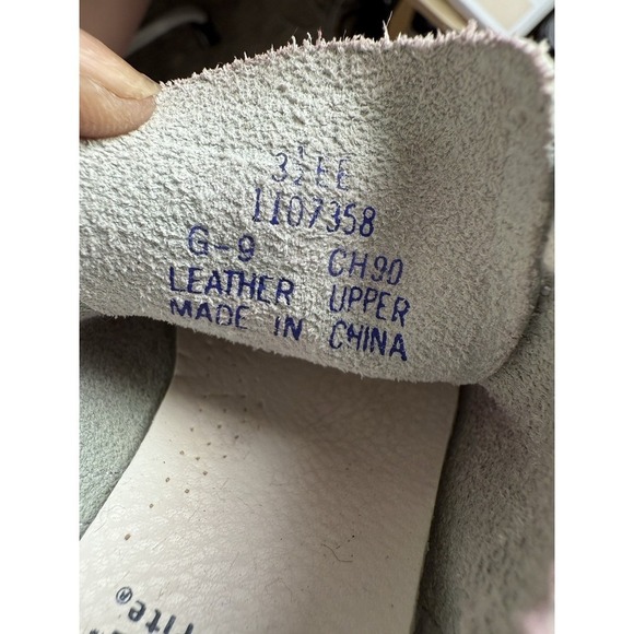 Vintage Stride Rite Baby Booties Size 3.5 Leather Upper Cute Sweet Retro - Picture 6 of 7